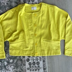 Wilfred Yellow Button-Up Jacket